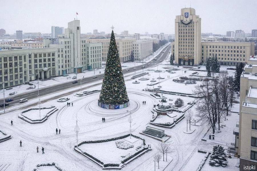 Волшебство зимних белорусских городов